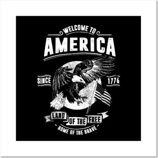 Welcome To America Posters and Art